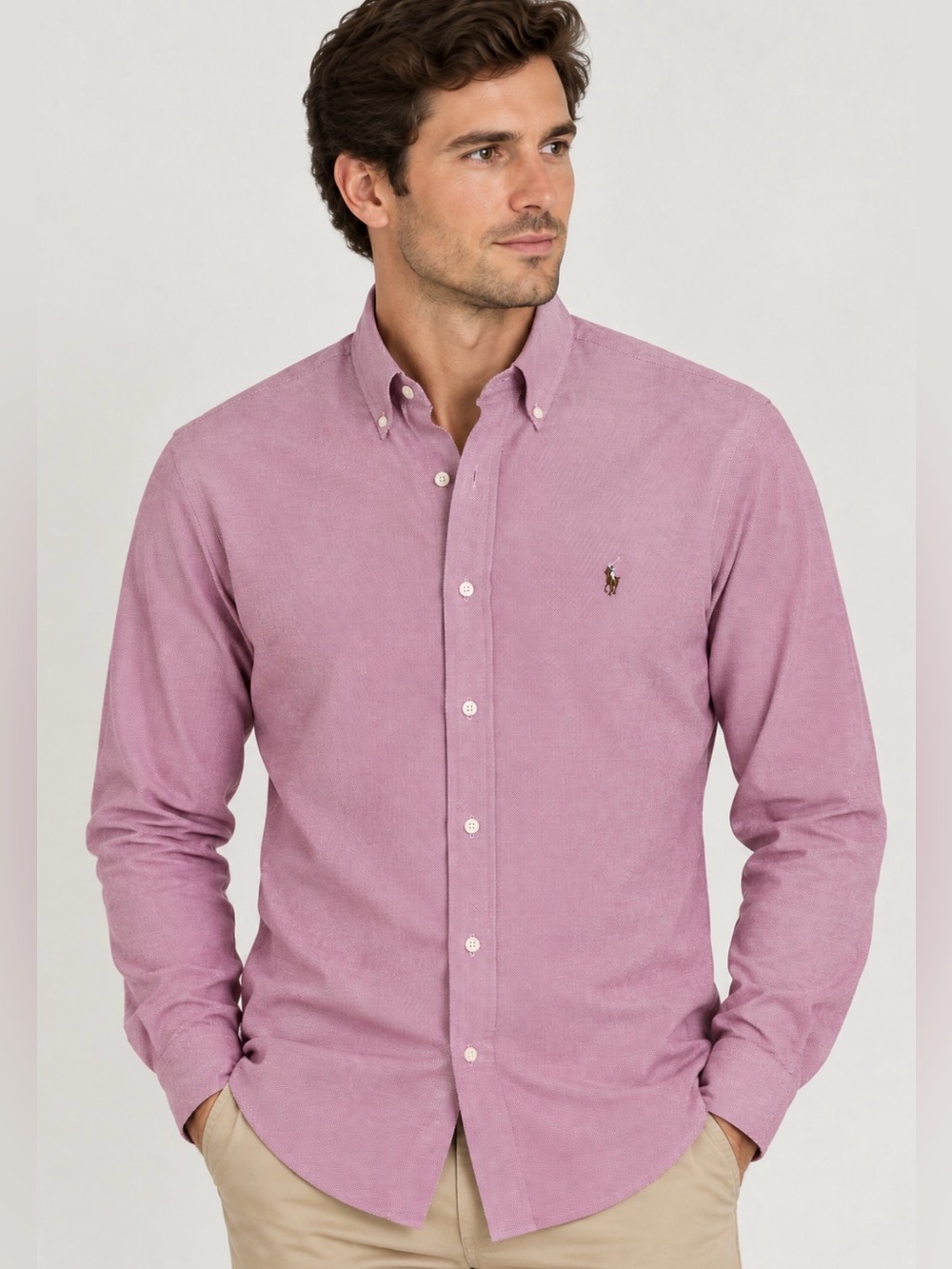 Ralph Lauren Button-Down Oxford Shirt men’s medium 100% cotton